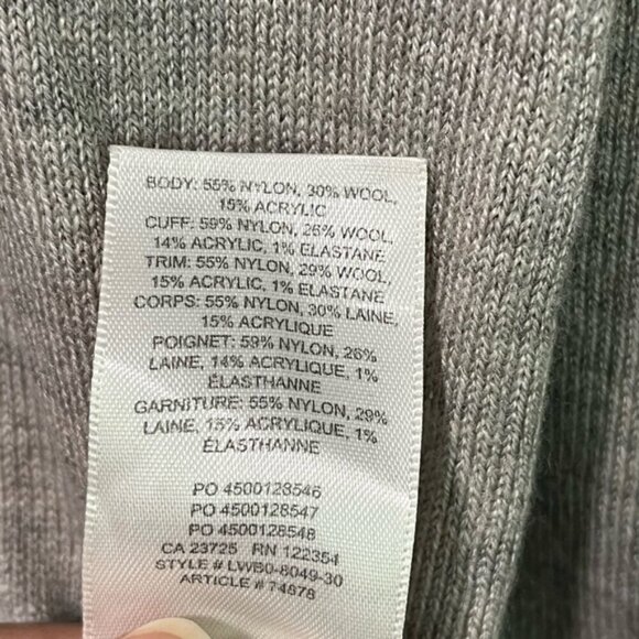 The Group Babaton XS Grey Knit Midi Dress with Tie Back - Picture 5 of 13